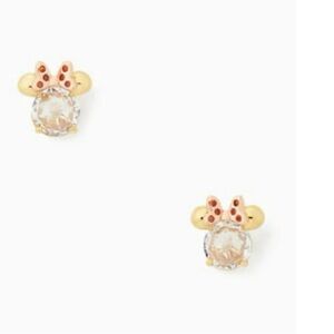NWOT Kate Spade Disney X Kate Spade New York Minnie Studs, Clear